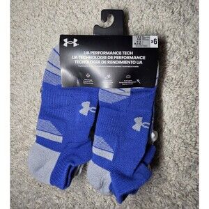 Under Armour UA Performance Tech No Show Socks 6 Pack NWT Men 7-8.5 Women 6 - 10